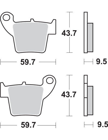 SI Offroad Sintered Brake Pads SBS 777SI