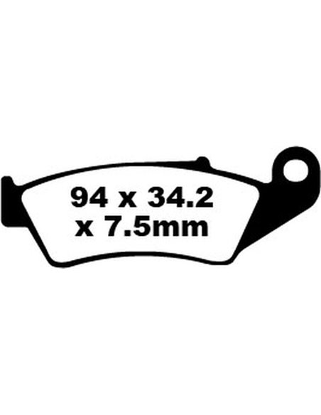 Plaquettes de frein en fibre de carbone Offroad EBC FA185TT