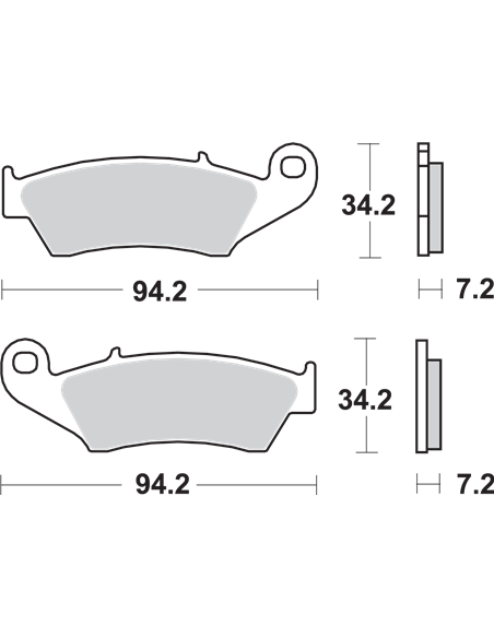 HF Street Ceramic Organic Brake Pads SBS 694HF