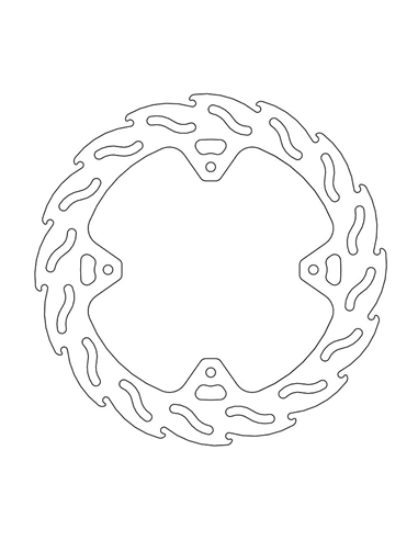 Flame Mx rear brake disc MOTO-MASTER 110207