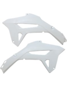 Radiator covers Crf 450 white Ho05605041 UFO-Plast