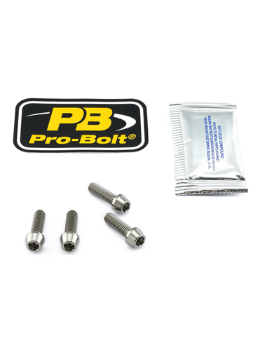 Titanium Brake & Clutch Lever Perch Pinch Bolt Kit PRO BOLT TIBCPERCH70