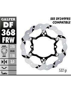 Wave® Brake Rotor GALFER DF368FRW