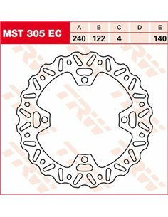 EC Cross Design Brake Rotor TRW MST305EC