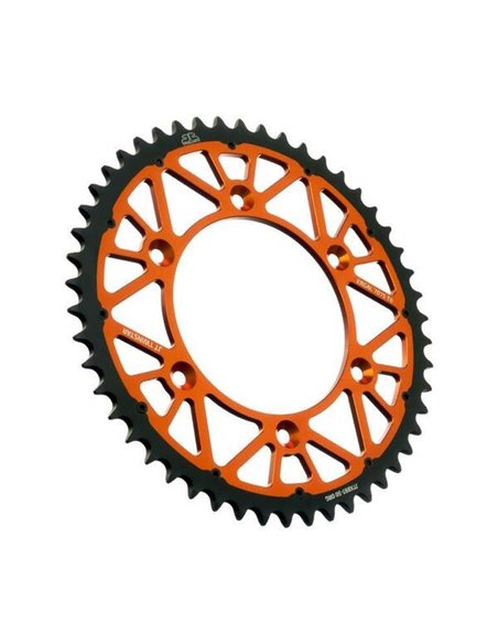 Piñón hibrido acero/aluminio Twinstar JT SPROCKETS JTX897.50ORG