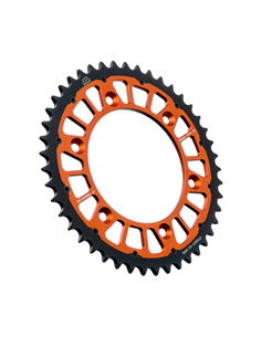 Piñón hibrido acero/aluminio Twinstar JT SPROCKETS JTX897.45ORG