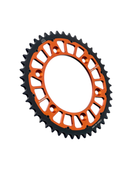 Piñón hibrido acero/aluminio Twinstar JT SPROCKETS JTX897.45ORG