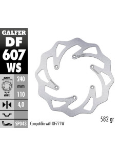 Disco de freno Wave® GALFER DF607WS