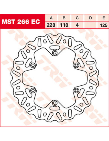 Discos de freno EC TRW MST266EC
