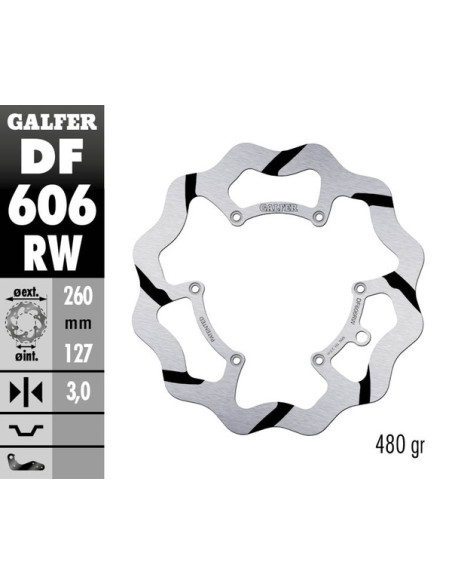 Disco de freno Wave® GALFER DF606RW