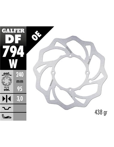 Disco de freno Wave® GALFER DF794W