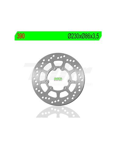 Disco de freio NG 390 Ø230 x Ø86 x 3,5 Posição: Frente