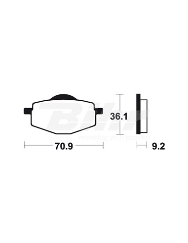 Tecnium MO75 Sintered Brake Pads Position: Rear