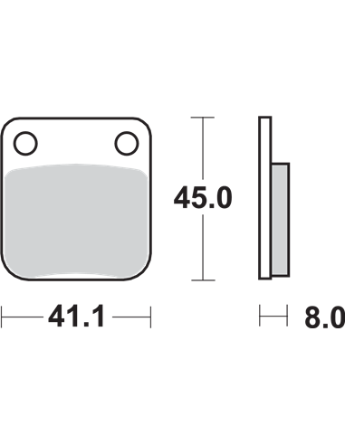 Pastillas de freno HF Street cerámicas orgánicas SBS 536HF