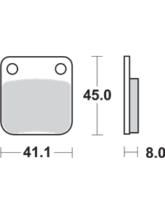Pastillas de freno SI Offroad sinterizadas SBS 536SI