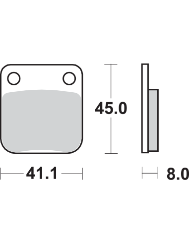 Pastillas de freno SI Offroad sinterizadas SBS 536SI