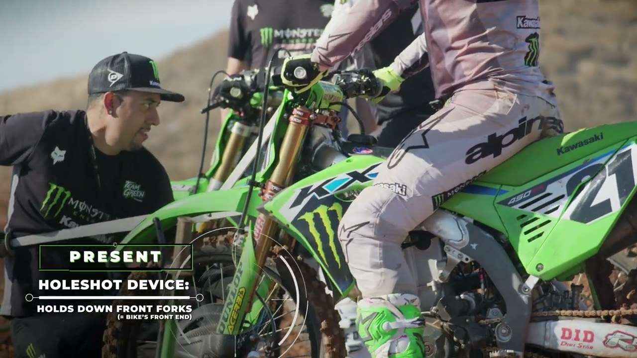 Kawasaki la ciencia del SuperMotocross – Evolución de las salidas