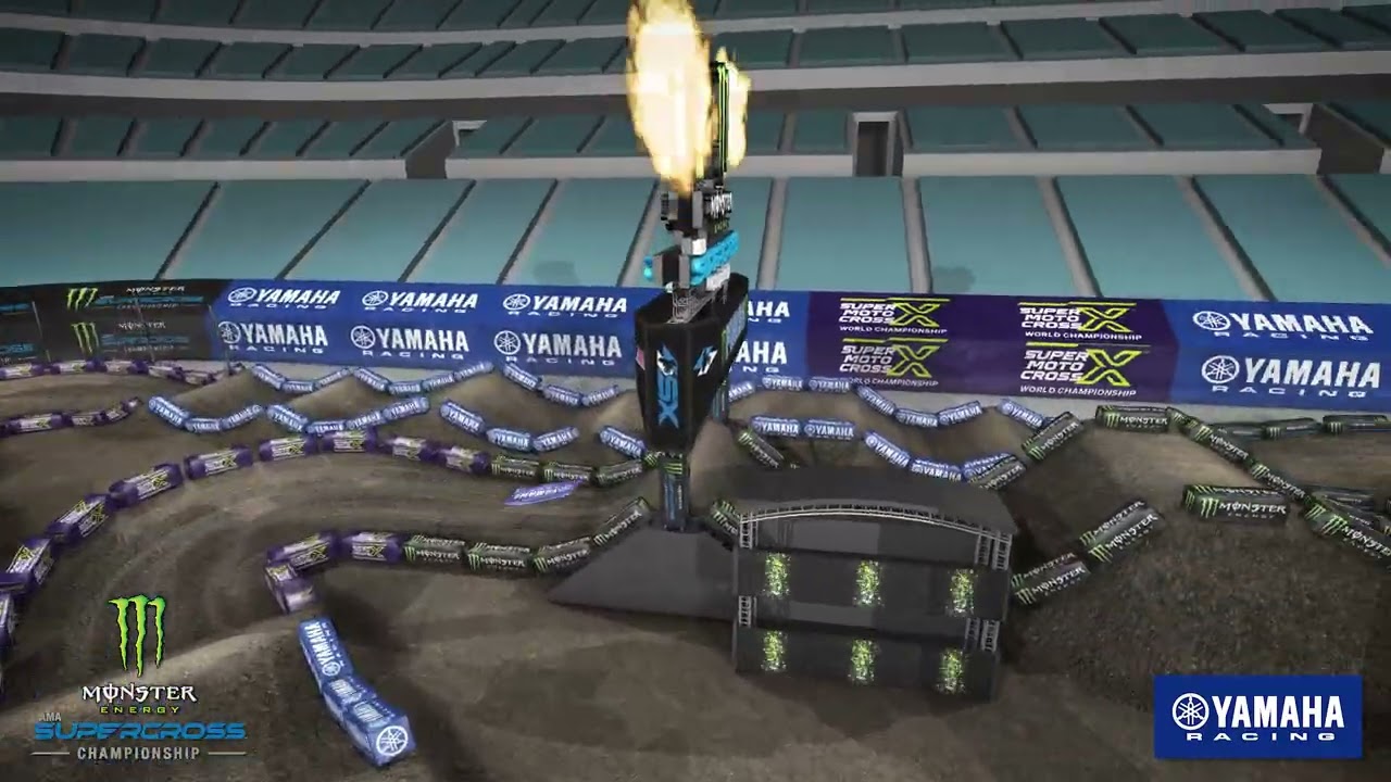 Yamaha Animated Track Map – Anaheim 2 2025
