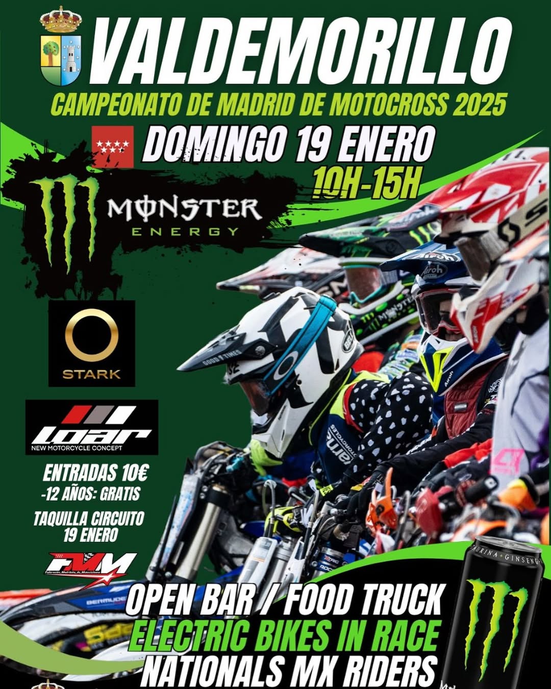 HORARIOS DEL MOTOCROSS DE VALDEMORILLO
