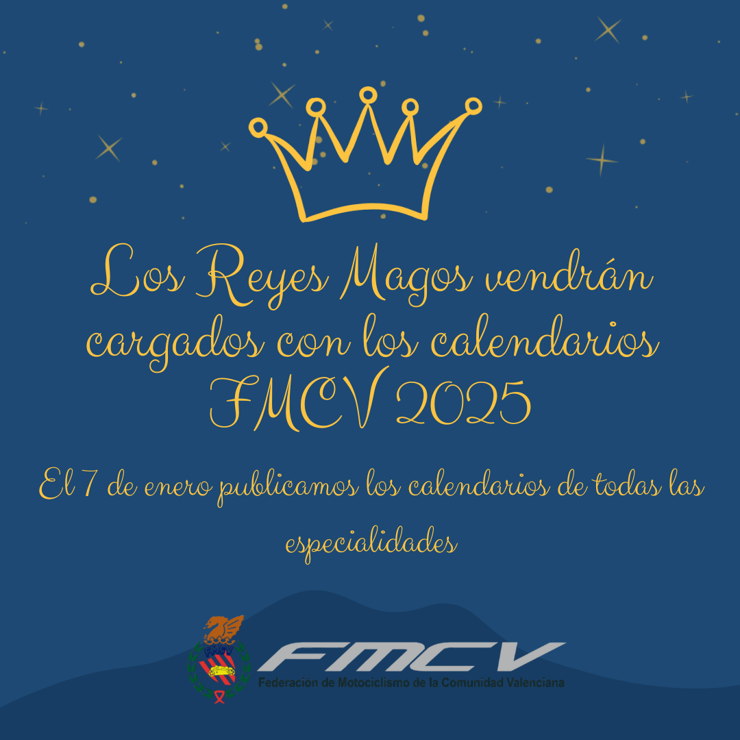 ¡Calendarios FMCV 2025!