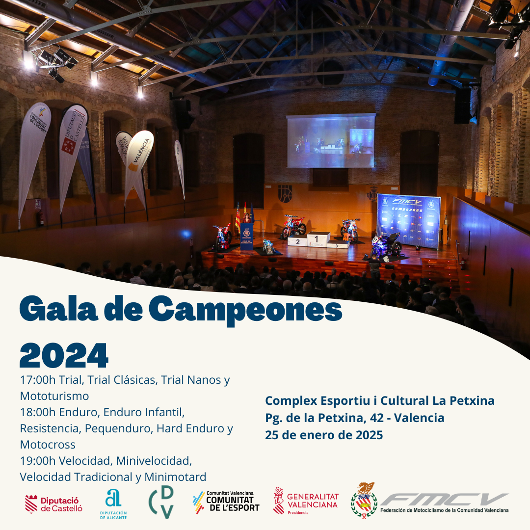 El 25 de enero se celebrará la Gala de Campeones 2024