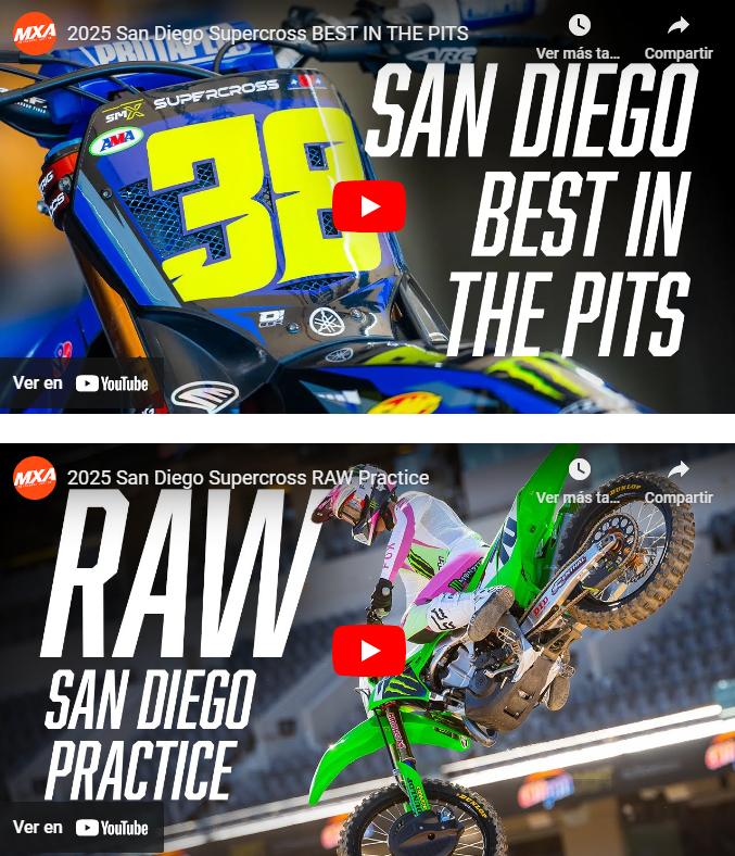 Videos press day San Diego – 2ª AMA Supercross 2025