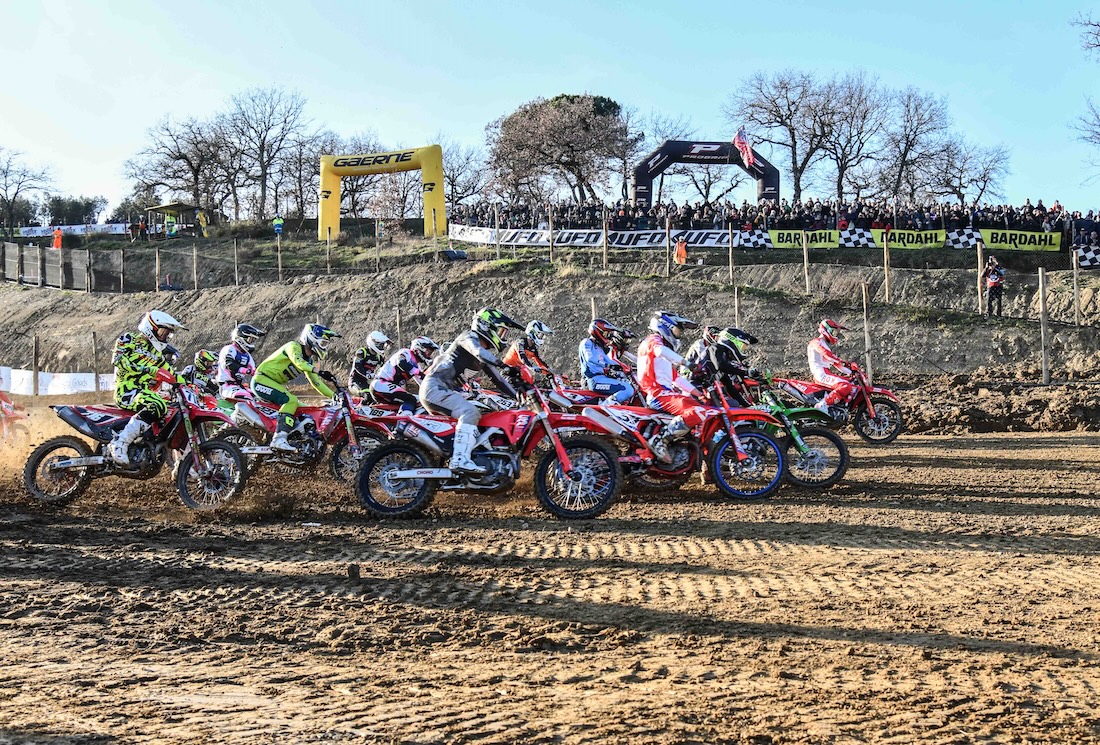 Tim Gajser, Andrea Adamo y Filippo Mantovani campeones de MX1, MX2 y 125 en el International Motocross International