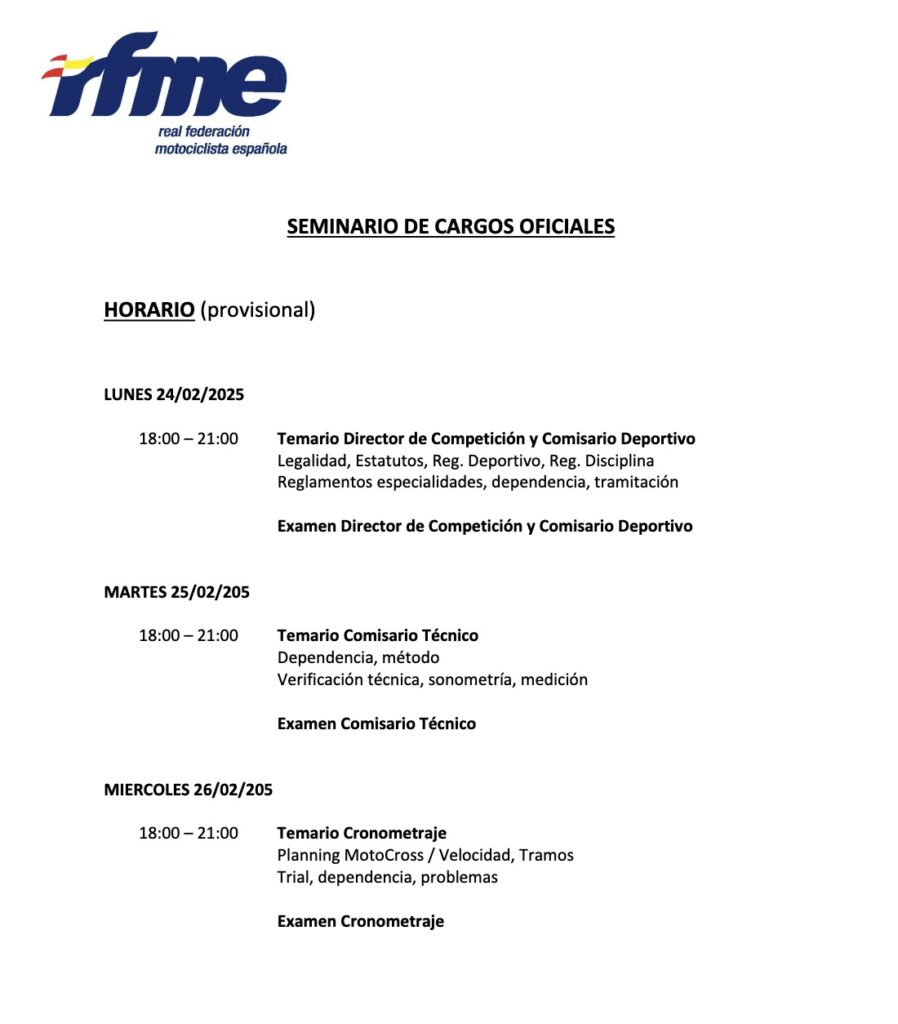 CTCO – CONVOCATORIA ONLINE SEMINARIO CARGOS OFICIALES – 24,25 y 26 DE FEBRERO – FAM