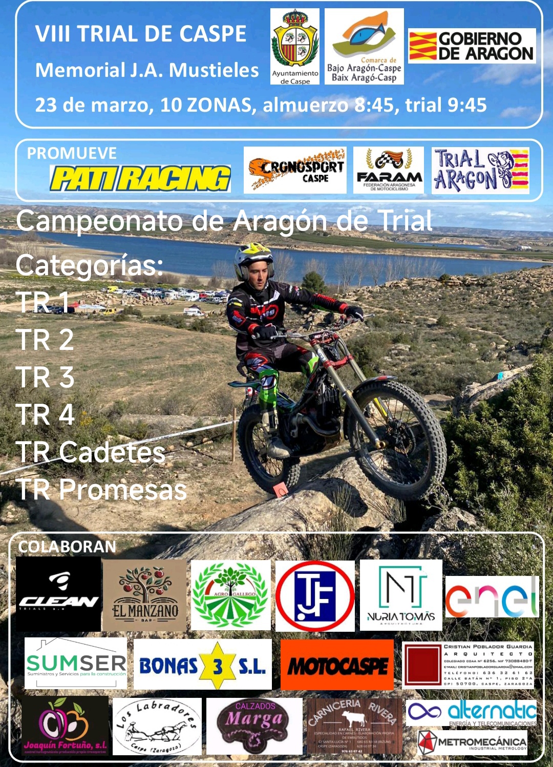 VIII TRIAL CASPE 2025 – Federación Aragonesa de Motociclismo