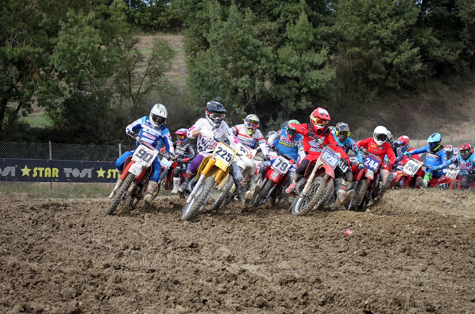 Campeonato de motocross italiano de motos clásicas.