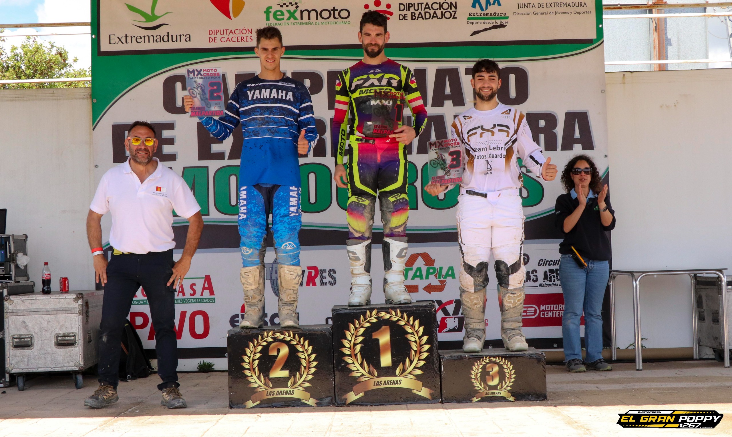 Éxito rotundo para el motocross en Malpartida de Cáceres