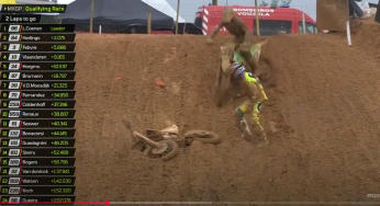 Video – Jeffrey Herlings puede tener una costilla rota al ser arrollado por Romain Febvre