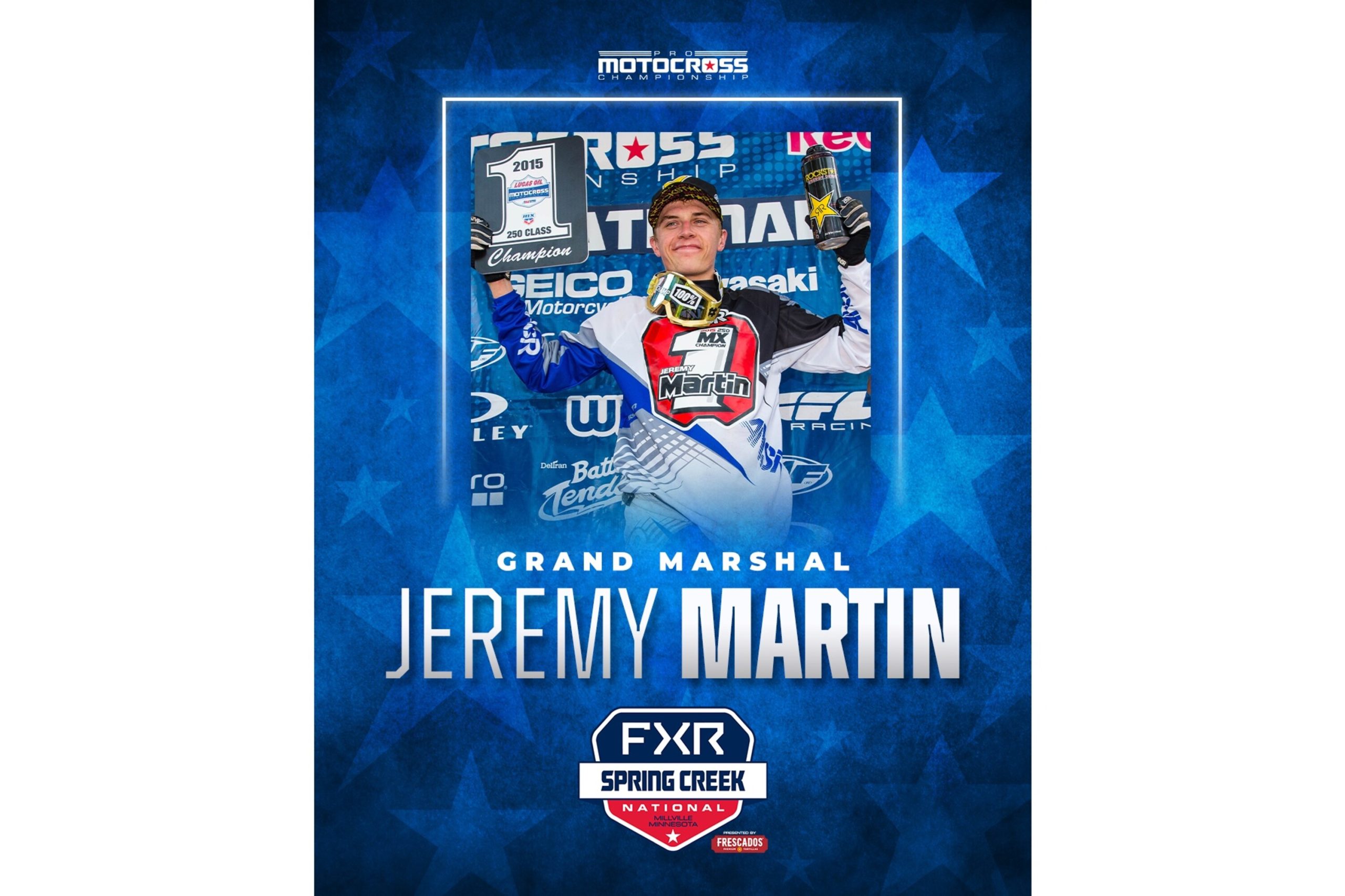 Jeremy Martin será el Gran Mariscal en Spring Creek antes de su última carrera