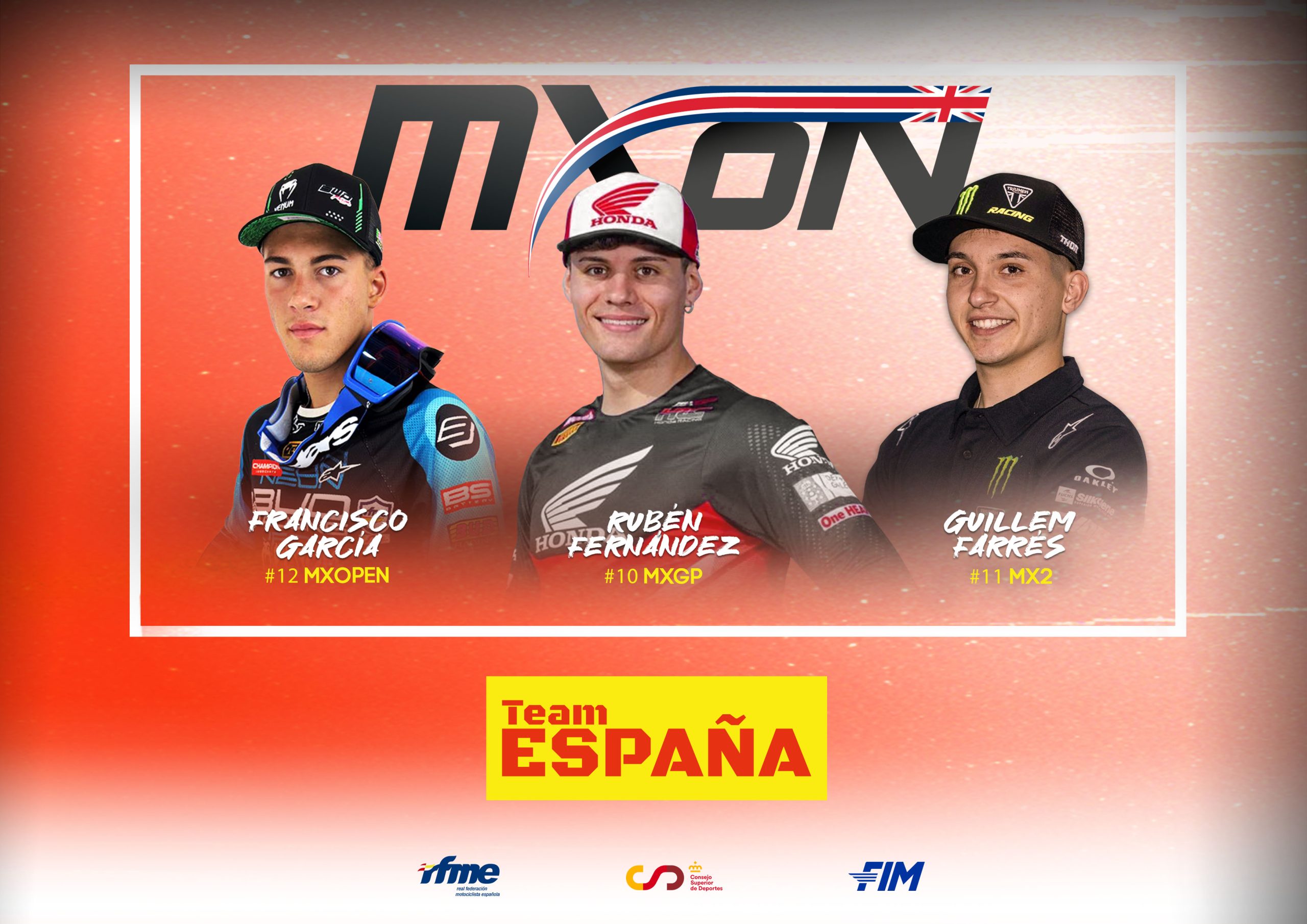 España anuncia su equipo para el Motocross de las Naciones 2025
