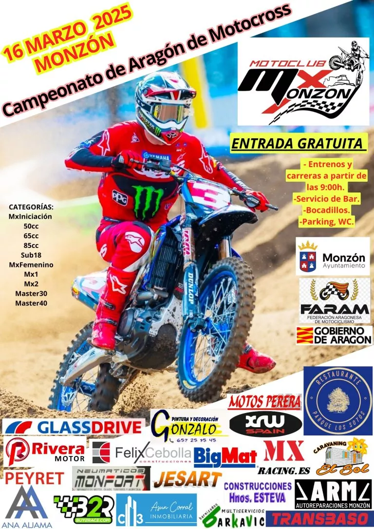 Motocross de Monzón – Federación Aragonesa de Motociclismo