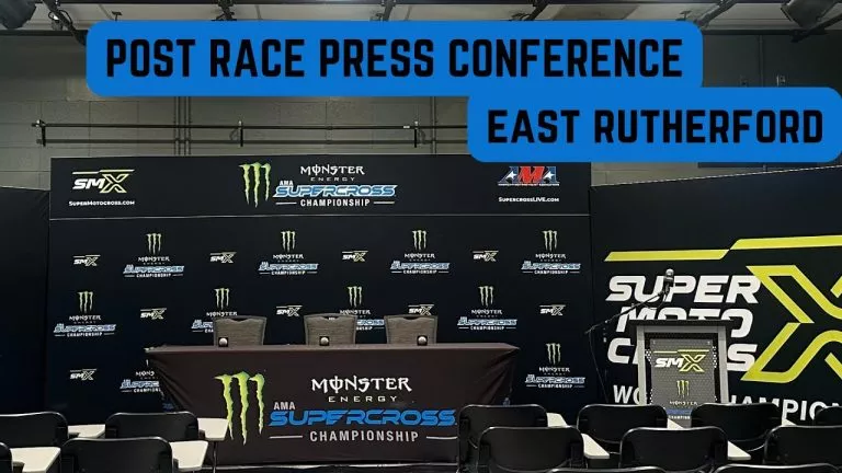 Video resumen Supercross: Conferencia de prensa Round 14 – East Rutherford 19 Abril 2025