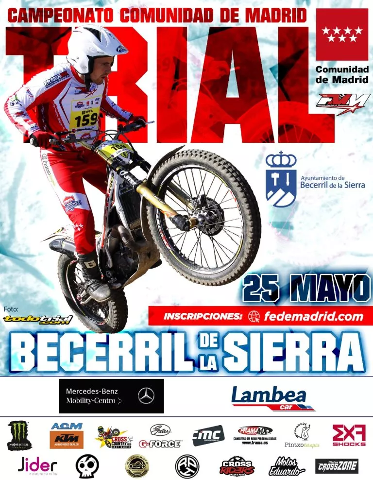 BECERRIL DE LA SIERRA, NUEVA PARADA DEL MADRILEÑO DE TRIAL DE MODERNAS Y DE LA COPA INFANTIL