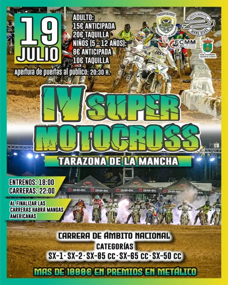 Llega el verano y con él, ¡ El SuperMotocross de Tarazona de la Mancha!