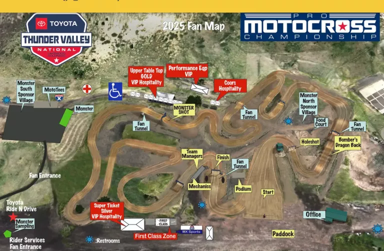 Horario (hora española) AMA Motocross Thunder Valley 2025 (3ª)