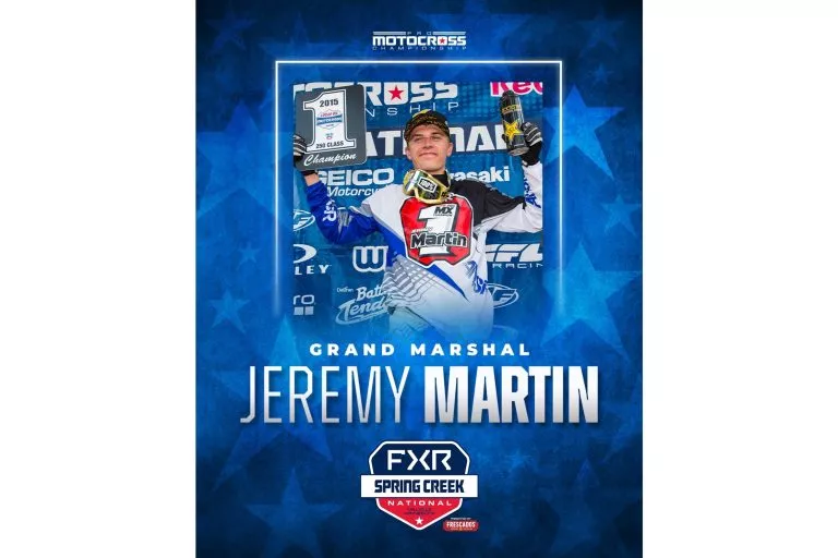 Jeremy Martin será el Gran Mariscal en Spring Creek antes de su última carrera
