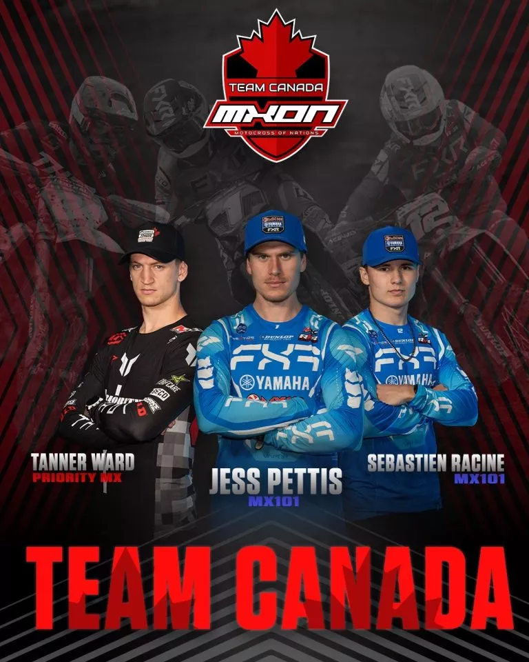 TEAM CANADA ANUNCIA LA ALINEACIÓN PARA EL MONSTER ENERGY FIM MOTOCROSS OF NATIONS 2025